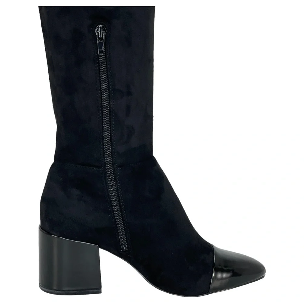 International Concepts Alvita OTK Faux Leather Suede Womens Boots 5M